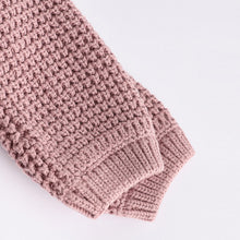 Load image into Gallery viewer, Pink Back Slogan Embroidered Baby Knitted Cardigan
