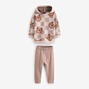 Neutral Bears Knitted Hoodie and Leggings Set (6mths-5yrs)