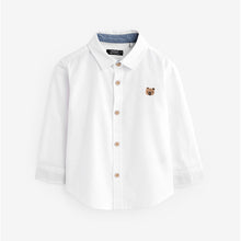 Load image into Gallery viewer, White Character Long Sleeve Oxford Shirt (3mths-6yrs)
