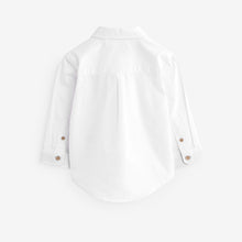 Load image into Gallery viewer, White Character Long Sleeve Oxford Shirt (3mths-6yrs)
