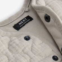 Load image into Gallery viewer, Grey Quilted Bomber Shacket (3mths-6yrs)
