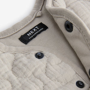 Grey Quilted Bomber Shacket (3mths-6yrs)