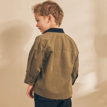 Load image into Gallery viewer, Khaki Green Shacket and T-Shirt Set (3mths-6yrs)
