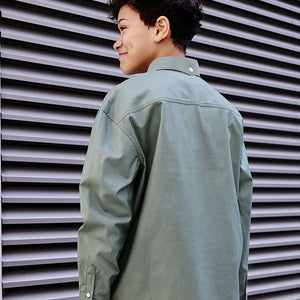 Green Single Oxford Shirt (3-12yrs)