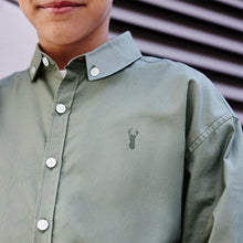 Load image into Gallery viewer, Green Single Oxford Shirt (3-12yrs)
