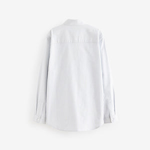 White Stripe Single Oxford Shirt (3-12yrs)