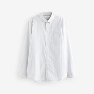White Stripe Single Oxford Shirt (3-12yrs)
