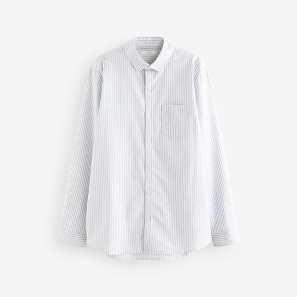 White Stripe Single Oxford Shirt (3-12yrs)