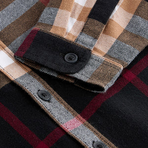 Brown/Cream Check Long Sleeve Twill Shirt (3-12yrs)