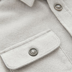 Grey Plain 100% Cotton Overshirt (3-12yrs)