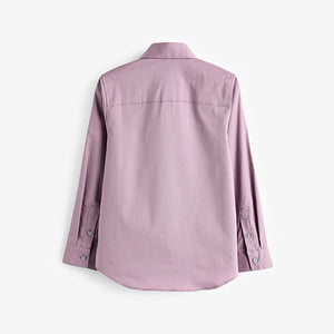 Pink Long Sleeve Smart Trimmed Shirt (3-12yrs)