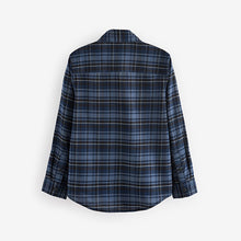 Load image into Gallery viewer, Navy Check Single Oxford Shirt (3-12yrs)
