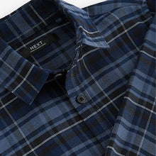 Load image into Gallery viewer, Navy Check Single Oxford Shirt (3-12yrs)
