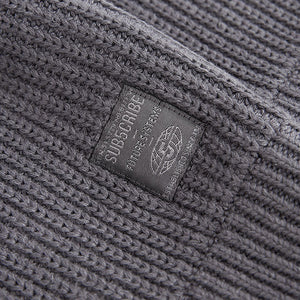 Charcoal Grey Utility Knitted Quarter Zip Jumper (3-12yrs)