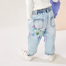 Load image into Gallery viewer, Denim 100% Cotton Butterfly Print Jeans (3mths-6yrs)
