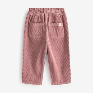 Pink 100% Cotton Cord Trousers (3mths-6yrs)