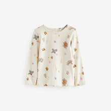Load image into Gallery viewer, Denim Floral Printed 100% Cotton Dungaree Set (3mths-6yrs)
