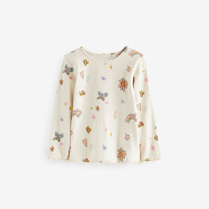 Denim Floral Printed 100% Cotton Dungaree Set (3mths-6yrs)