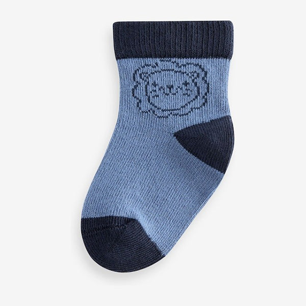 Navy Baby Socks 5 Pack (0mths-2yrs)