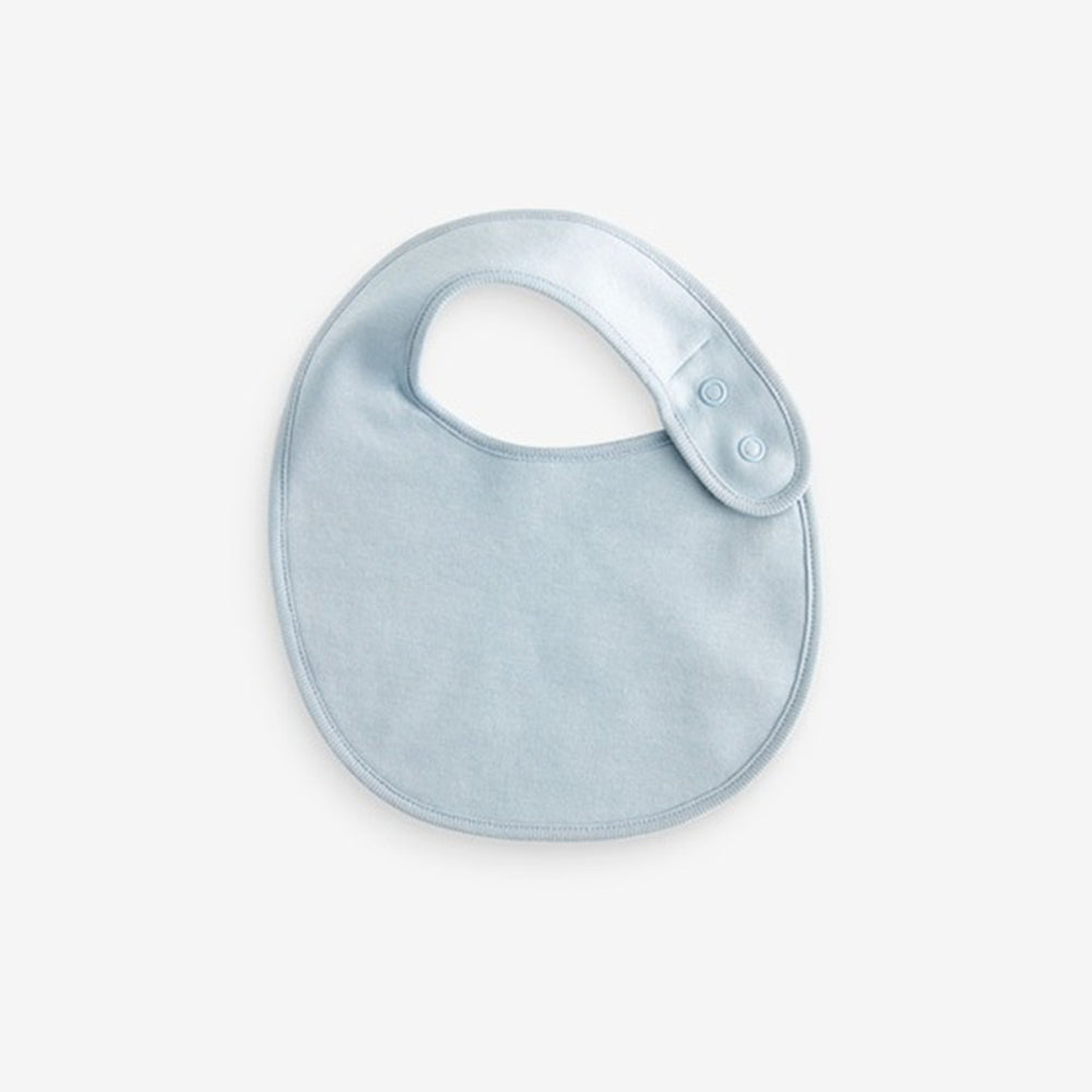 Blue Baby 100% Cotton Bibs 5 Pack
