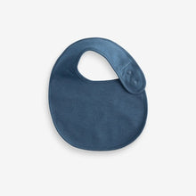 Load image into Gallery viewer, Blue Baby 100% Cotton Bibs 5 Pack
