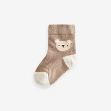 Load image into Gallery viewer, Neutral Bear Baby Socks 5 Pack (0mths-2yrs)

