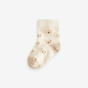 Neutral Bear Baby Socks 5 Pack (0mths-2yrs)