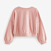 Load image into Gallery viewer, Pink Varsity Graphic 100% Cotton Long Sleeve Sweatshirt (3-12yrs)
