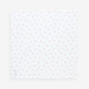 Pink Bunny Baby Muslins 100% Cotton Cloths 4 Pack