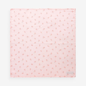 Pink Bunny Baby Muslins 100% Cotton Cloths 4 Pack