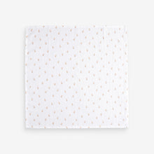 Load image into Gallery viewer, White Delicate Animal Baby Muslins 100% Cotton Cloths 4 Pack
