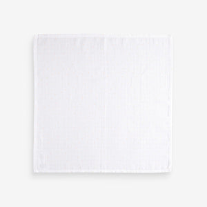 White Delicate Animal Baby Muslins 100% Cotton Cloths 4 Pack