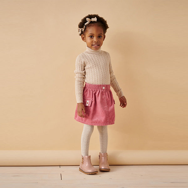Pink 100% Cotton Co-ord Skirt (3mths-6yrs)