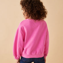 Load image into Gallery viewer, Pink Sequin Star Sweatshirt (3-12yrs)
