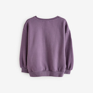 Berry Red Rainbow Sequin Sweatshirt (3-16yrs)