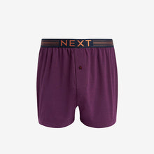 Load image into Gallery viewer, Rich Purple/Bronze Signature Bamboo Boxers 4 Pack

