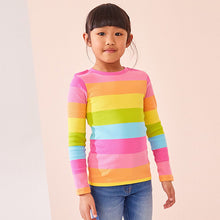 Load image into Gallery viewer, Multi Stripe Long Sleeve Ribbed Top (3-12yrs)
