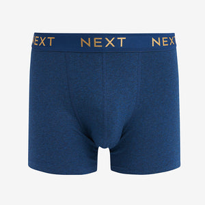Blue/Grey Cotton Rich Boxers 4 Pack