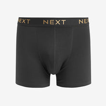 Load image into Gallery viewer, Blue/Grey Cotton Rich Boxers 4 Pack
