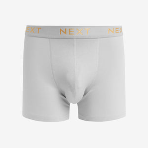 Blue/Grey Cotton Rich Boxers 4 Pack