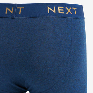 Blue/Grey Cotton Rich Boxers 4 Pack