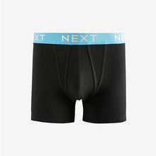 Load image into Gallery viewer, Black White Gold Waistband A-Front Boxers 8 Pack

