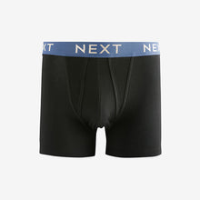 Load image into Gallery viewer, Black White Gold Waistband A-Front Boxers 8 Pack
