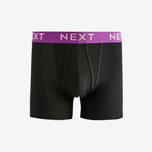 Load image into Gallery viewer, Black White Gold Waistband A-Front Boxers 8 Pack
