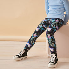 Load image into Gallery viewer, Blue Multi Printed Leggings (3-12yrs)

