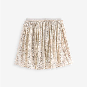 Gold Sequin Pull On Skirt (3-12yrs)
