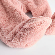Load image into Gallery viewer, Pink Baby Cosy Fleece Hooded All-In-One (0mths-18mths)

