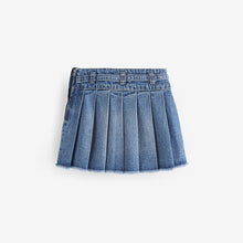 Load image into Gallery viewer, Mid Blue Denim Pleated Skirt (3-12yrs)
