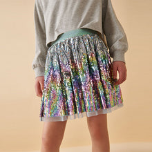 Load image into Gallery viewer, Rainbow Sequin Skirt (3-12yrs)
