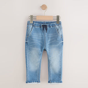 Mid Wash Denim Super Soft Pull-On Jeans With Stretch (3mths-6yrs)